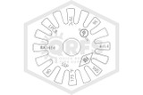 Reliable™ RA1414 Pendent Sprinkler | QR | 5.6K | White | 175F | F1FR56P5WN | QRFS™ | Deflector