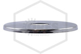 Viking™ Standard Stainless Steel Flat Surface-Mounted Escutcheon | 3-5/16 in. OD | Polished Chrome | 1/2 in. Sprinkler | 09488F | Side