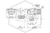 Tyco™ TY3332 HSW Sprinkler | QR / SR | 5.6K | Brass | 175F | 50-376-1-175 | Alt Sketch PH