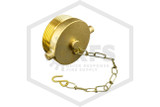 Brass Plug and Chain | FPPI | 2-1/2 in. NST | Cast Brass | Hero