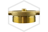 Brass Plug and Chain | FPPI | 2-1/2 in. NST | Cast Brass | Side