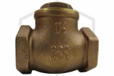 Swing Check Valve | FPPI | 1-1/2 in. NPT x NPT | Brass | 250 PSI | Side