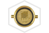 Brass Cap and Chain | FPPI | 2-1/2 in. NST | Cast Brass | Bottom