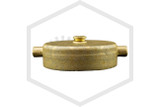 Brass Cap and Chain | FPPI | 2-1/2 in. NST | Cast Brass | Side