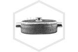 Brass Cap and Chain | FPPI | 2-1/2 in. NST | Polished Chrome | Side