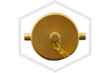 Aluminum Cap and Chain | ASC | 2-1/2 in. NST | Cast Brass | Top