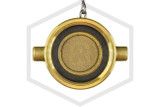 Brass Cap and Chain | FPPI | 1-1/2 in. NST | Cast Brass | Bottom