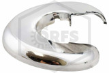 Pipe Wall Plate | FPPI | Plastic | Chrome | 1/2 in. IPS | 7/8 in. Inner Diameter | Split