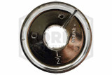 Pipe Wall Plate | FPPI | Plastic | Chrome | 1/2 in. IPS | 7/8 in. Inner Diameter | Bottom