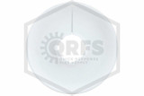 Pipe Wall Plate | FPPI | Plastic | White | 1/2 in. IPS | 7/8 in. Inner Diameter | Bottom