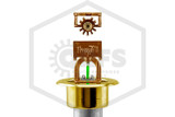 Reliable™ R5734 Dry Horizontal Sidewall Sprinkler | 12 in. | QR | 5.6K | Recessed Escutcheon | Brass | 200F | H005111200