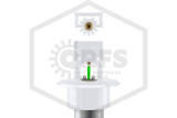 Reliable™ R5734 Dry Horizontal Sidewall Sprinkler | 12 in. | QR | 5.6K | Recessed Escutcheon | White | 200F | H005081200