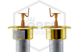 Reliable™ R5734 Dry Horizontal Sidewall Sprinkler | 6 in. | QR | 5.6K | Recessed Escutcheon | Brass | 155F | H002110600