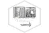 Senju™ 1-Hole CPVC Hanger Strap | 1 in. Pipe | Pre-Galvanized | UL Listed! | SS769