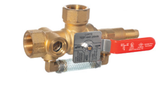 Angle Test and Drain Valve w/ PRV Kit | 1 in. NPT | 1/2 in. Orifice | 5.6K | Brass | 700-400-00081