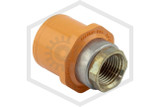 CPVC Female Sprinkler Head Adapter | 3/4 in. x 1/2 in. Brass Thread with Positioning Ring | Spears FlameGuard™ | R4235-101