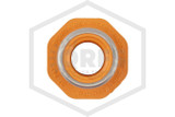 CPVC Female Sprinkler Head Adapter | 3/4 in. x 1/2 in. Reinforced Plastic Thread with Positioning Ring | Spears FlameGuard™ | R4235-101SR