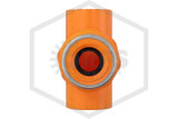 CPVC SofTorque™ SR Sprinkler Head Tee | 1 in. x 1/2 in. Gasket Sealed Reinforced Plastic Thread | Spears FlameGuard™ | 4202-130GSR