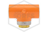 CPVC TorqueSafe™ Sprinkler Head Tee | 1 in. x 1/2 in. x 1 in. Gasket Sealed Brass Thread | Spears FlameGuard™ | 4203-122 G