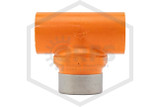 CPVC SofTorque™ SR Sprinkler Head Tee | 1 in. x 1/2 in. x 1 in. Gasket Sealed Reinforced Plastic Thread | Spears FlameGuard™ | 4203-122GSR