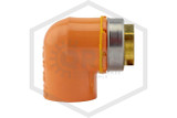 CPVC TorqueSafe™ 90 Degree Sprinkler Head Elbow | 1 in. x 1/2 in. Gasket Sealed Brass Thread | Spears FlameGuard™ | 4207-130 G