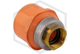 CPVC TorqueSafe™ Female Sprinkler Head Adapter | 1 in. x 1/2 in. Gasket Sealed Brass Thread | Spears FlameGuard™ | 4235-130GS | Hero