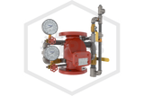 Viking™ Loose Trim J-1 Alarm Check Valve | Vertical | Flange x Groove | 6 in. NPT | Galvanized Steel | Domestic | 08635USA