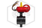 Grooved Butterfly Valve with Tamper Switch | 12 in. NPT | Ductile Iron | MECH™ | GD-381-12 | Alt Side