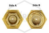 Brass Orifice Union | 1/2 in. with 3/32 in. Orifice | 200 PSI | 100-125-00220 | Top and Bottom