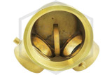 Exposed FDC | Angled | Single Clapper | Auto Spkr | 4 in. x 2-1/2 in. x 2-1/2 in. NST | Cast Brass | QRFS™ | Clapper
