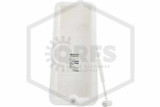5 LB White Plastic Fire Extinguisher Cabinet | Surface Mount - Front