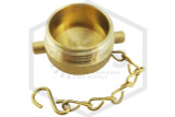 Brass Plug and Chain | 1-1/2 in. NST | Cast Brass | QRFS | Threads Image