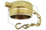 Brass Plug and Chain | 1-1/2 in. NST | Cast Brass