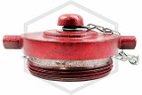 Iron Plug and Chain | 3 in. NYFD | Red (Standpipe) | QRFS™ | Side Image