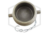 Iron Plug and Chain | 3 in. NYFD | Unfinished | QRFS™ | Bottom Image