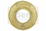 FDC Identification Plate | 4 in. | Round | Standpipe | Cast Brass | QRFS™ | Hero