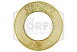 FDC Identification Plate | 6 in. | Round | Standpipe | Cast Brass | QRFS™ | Hero
