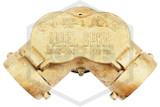Exposed FDC | Angled | Double Clapper | Auto Spkr | 4 in. x 3 in. x 3 in. NYFD | Cast Brass | QRFS™ | Markings