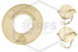 FDC | Exposed | Straight | Double Clapper | Brass | Auto Spkr | 4 in. NPT x 2-1/2 in. NST x 2-1/2 in. NST