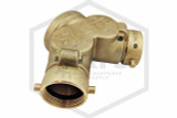 Brass "Standpipe" Straight Exposed Double Clapper FDC | 4" x 2.5" x 2.5" NPT x NST