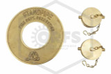 Brass "Standpipe" ID Plate & Plugs | 2 1/2" "Standpipe" FDC Brass Accessory Package