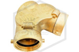 Exposed FDC | Straight | Double Clapper | Auto Spkr | 4 in. x 3 in. x 3 in. NYFD | Cast Brass | QRFS | Hero