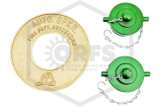 Exposed FDC | Straight | Double Clapper | Auto Spkr | 4 in. x 3 in. x 3 in. NYFD | Cast Brass | QRFS™ | Accessories