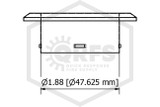 Senju™ RC Cover Plate | White | 162F | 2-5/8 in. OD | 004-0512