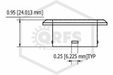 Senju™ RC Cover Plate | White | 162F | 2-5/8 in. OD | 004-0512