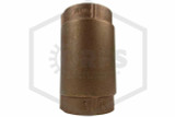 In-Line Check Valve | 1-1/2 in. | Brass | 200 PSI | Side Image | QRFS