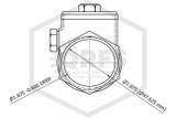 Swing Check Valve | 1-1/2 in. NPT x NPT | Brass | 200 PSI | Connection Dimensions Image | QRFS™