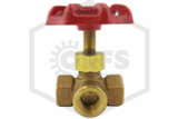 Three Way Valve | 1/4 in. | Brass | 300 WOG | Other Side Image | QRFS