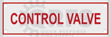 Control Valve 6x2 Aluminum Sign