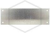 In This Building Sign | 6 in. x 2 in. | White w/ Red Letters | Back